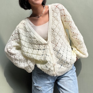 Gemma Cardigan Crochet Pattern (English)| Intermediate pattern